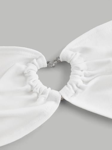 OYOANGLE Women's Summer Sheer Halter Crop Top Y2K Sleeveless Mesh Top Going Out Clubwear4