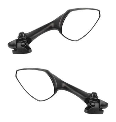 Espejos laterales para Suzuki retrovisor de motocicleta con soporte ajustable negro