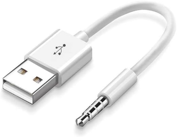 Replacement Player USB Charger Cable Professional Sync Data Transfer Durable 3.5mm Jack Power Compatible with apple earphone Shuffle Creative Choice