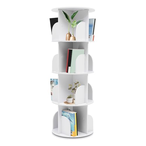 Estantería giratoria para libros con pared protectora curvada anti-caídas 2