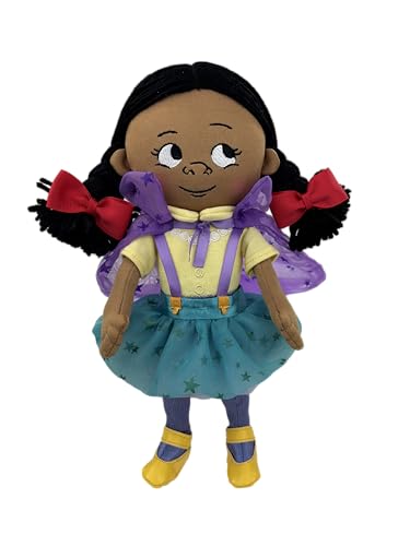 MerryMakers Etta Extraordinaire Soft Doll, 11-Inch, Based on the Book Series by Roda Ahmed and Charnaie Gordon