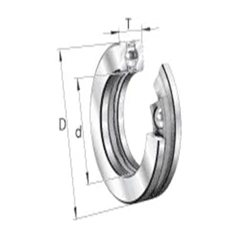 Roulement à billes de butée 51113 8113 de dimensions 65x90x18 mm pour guidage axial - 5