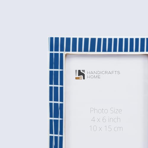 Image of Handicrafts Home 4x6 Picture Frames Pack of 2 - Manhattan Collection Handcrafted Photo Frames, Perfect for Wall & Tabletop Display, Ideal Home Decor Gift