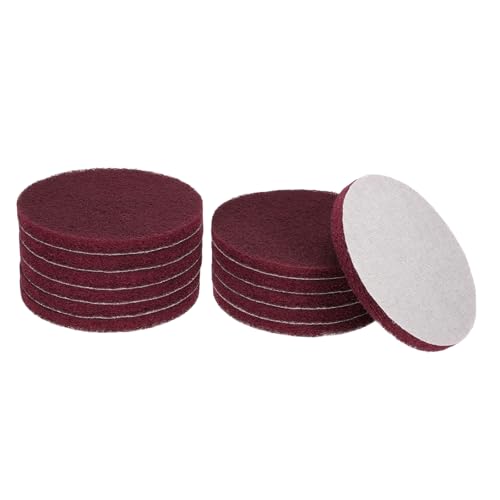 Almohadillas de estropajo de 5 pulgadas y grano 500 para limpieza