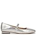 Franco Sarto Womens Tinsley Mary Jane Flats Silver Metallic 6 M