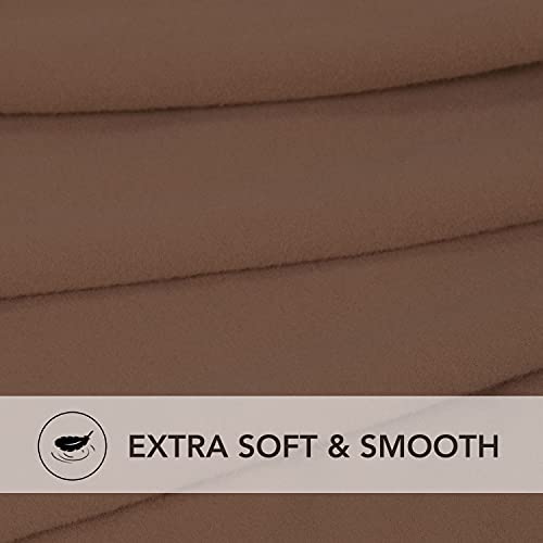 Image of PureFit Stretch Rectangle Ottoman Cover Footstool Cover, Brown