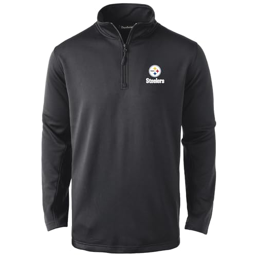 Image of Dunbrooke Men's Royal Buffalo Bills All-Star Tech Quarter-Zip Top