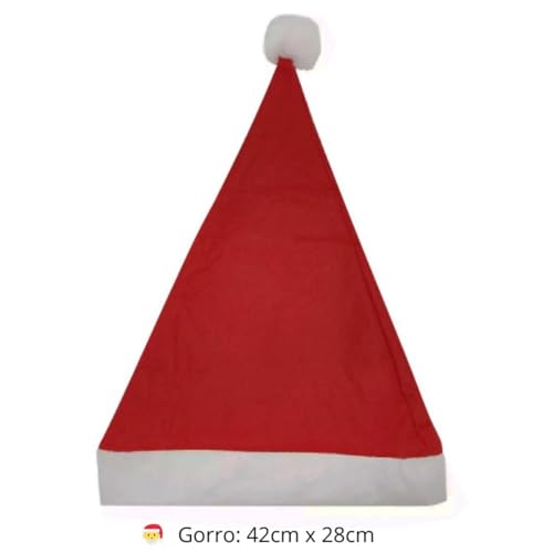 Roupa Papai Noel Traje Fantasia Completa de Natal Blusão Calça Cordão Ajustável Gorro Cinto e Barba