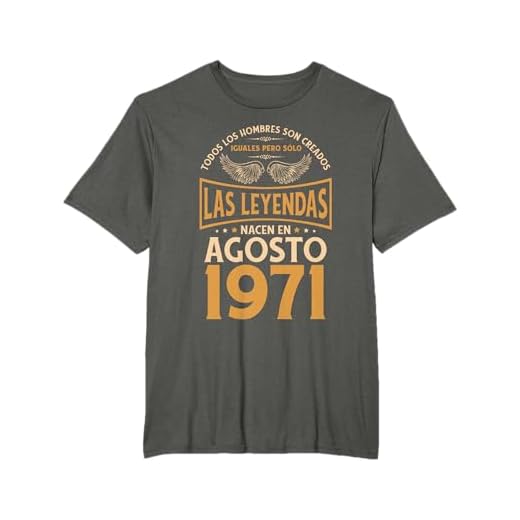 Cumpleaños Hombre Regalos Las Leyendas Agosto 1971 Camiseta