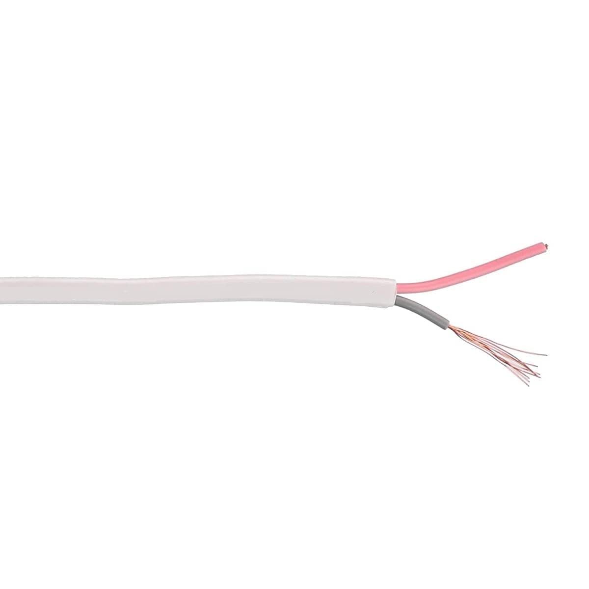 Twin Flat 1.0 mm 2 core Copper Wires & Cables with Double Layer PVC Insulation (White) (88 Meters) (B0CTCSRJB8) Amazon Price History, Amazon Price Tracker