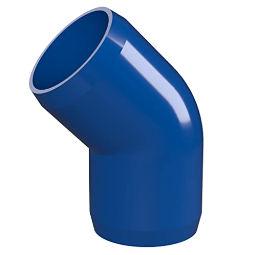 Formufit F00145E-Bl-4 45 Degree Elbow Pvc Fitting, Furniture Grade, 1" Size, Blue (Pack Of 4) #TOP2