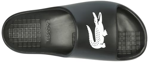 Image of Lacoste Men's Serve Slide 2.0 Sandal, Black /White, 9