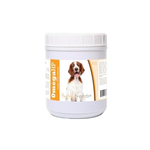 Healthy Breeds Welsh Springer Spaniel Omega HP Fatty Acid Skin and Coat Support Soft Chews 90 Count
