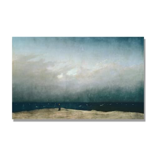 Femme sur la plage tableau sur toile pour créer une décoration murale de salon moderne