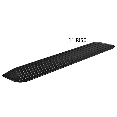 MAGIC UNION 1" Rise Solid Rubber Power Wheelchair Threshold Ramp Doorway