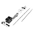 Royal Gourmet RTS5000 Universal Rotisserie Grill Kit, Plug-in 4-Watt Electric Motor or Battery Powered with 2 x D (1.5V) Batteries, 4-Prong Meat Forks, Adjustable 3-Section Spit Rod