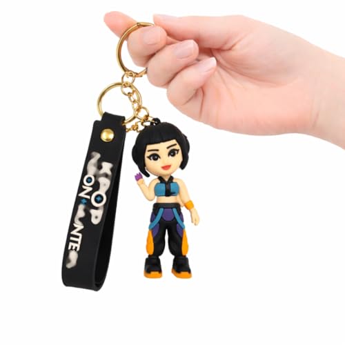 Image of Wanna Party Korean Pop Deemon Hunterz Cartoon Keychains, Zoey Keychain for Boys and Girls, Cute Backpack Key Chain Accessories Wristlet chain Return Gift Items for Boys & Girls