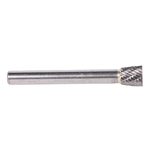 Image of Drill America SN-7 Carbide Burr /Rotary File Inverted Cone Double Cut for Die Grinder 3 /4 inch Dia. x 5 /8 inch Cut Length with 1 /4 inch Shank and 2-3 /8 inch Overall Length, DUL Series