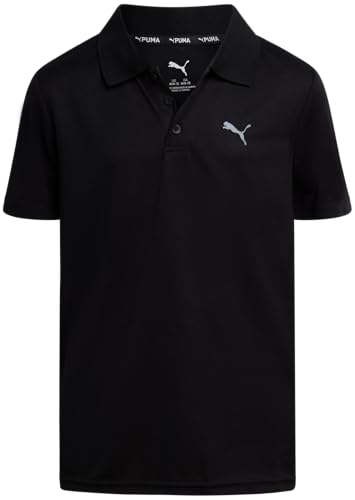 Polo de golf garçon PUMA manches courtes : fini les irritations avec ce col boutonné souple