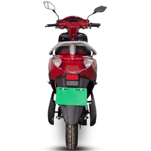 Image of AMO Feisty E1 Electric Scooter, Red, Low Speed, Non-RTO, 60-70 Km Range, Lithium-ion Battery, with Portable Charger (Red)