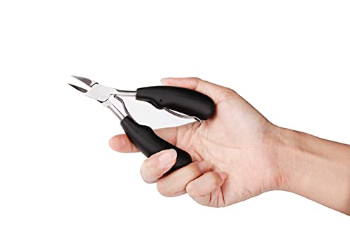 Futurekart Cuticle Cutter Cuticle Nipper Nail Clipper for Ingrown/Thick Toenails - Black - Image 7