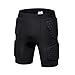 Shirt da Uomo Imbottito di Formazione della Maglia Corta T-Shirt Set Ribs Cosce Glutei Protector Calcio Basket Hockey Abbigliamento Protettivo (Color : Shorts, Size : XXL)