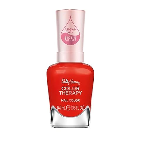 Sally Hansen Color Therapy trwały lakier do paznokci, pielęgnujący, formuła wbogacona o olejki: arganowy z wiesiołka i acai, nr 340 - Red-iance