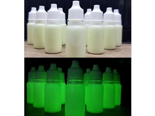 Enginess Glow in the Dark Paint 10ml Bottle | Made in UK on Industrial Scale | Non-Toxic & Toy Safe | Long-Lasting Glow | Multipurpose Paint Kids Room Fishing Lures Toys Exit Routes Arts Crafts