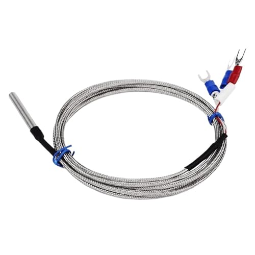 Sensor RTD PT100 para termostato con cable de 2 metros y sonda de 5x30mm