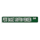  Petit Basset Griffon Vendeen Cartello stradale Petit Basset Griffon Vendeen Pet Gift Wall Placca Decorazione