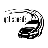 PacuM Got Speed, calcomanía divertida de dibujos animados, pegatinas for coche, pegatinas de estilo for ventana de coche (Color : Black, Size : 25cm*18.7cm)