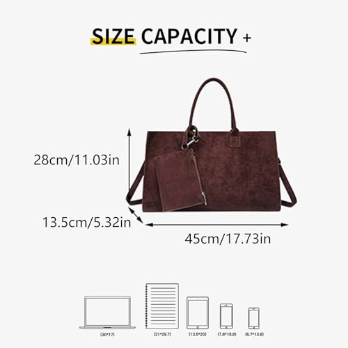 Sac à main en daim grande capacité pour organiser vos trajets