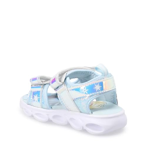 ACI Toddler Girls' Frozen Light-Up Blue Sneakers (6 US Girls Toddler)3