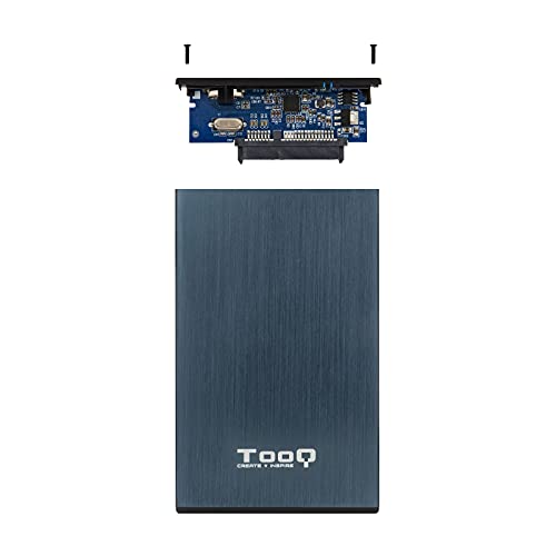 Tooq TQE-2527PB - Carcasa para Discos Duros HDD de 2.5", (SATA I/II/III de hasta 9.5 mm de Alto, USB 3.0) Aluminio, Indicador LED, Color Azul Pacífico, 50 grs - imagen 5