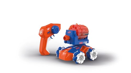 Carrera - 370240020 - Nerf Blasting Car I 2,4GHz I Original Lizenz I Fahren & Feuern mit originalen Nerf Soft Darts I Inklusive Zielscheibe I Drift Action mit Hartplastik Drift Reifen I LED Licht