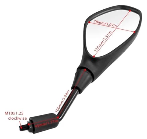 Espejo retrovisor para manillar de motocicleta que elimina vibraciones en BMW F650GS F800R 3