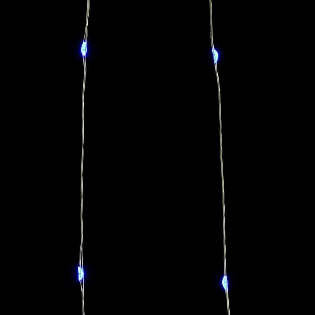 Drut świetlny LED, 40 m, z 400 diodami LED, zimna biel, drut miedziany, 8 funkcji oświetlenia, złącze USB, 3 m, kabel przedłużający, do użytku wewnątrz i na zewnątrz, oświetlenie