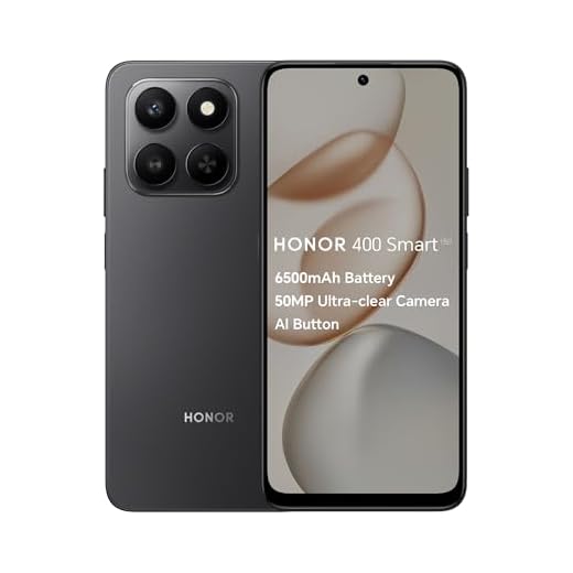 HONOR 400 Smart,5G Unlocked Mobile Phones,6.77-Inch 120Hz Eye Comfort Display,6350mAh Battery,50MP Ultra-clear Camera,Instant AI Button,4GB+128GB,5-star Drop Resistance,Dual SIM, Android 15,Black