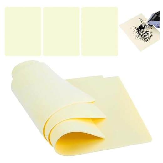 6 Piezas de Piel Sintetica Tatuaje 3mm, Piel De Tatuaje 20 X 30 cm, Silicona de Doble Cara Piel De PráCtica De Tatuaje, Piel Falsa Adecuada para Principiantes y Artistas Tatuadores