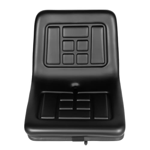 MINRS Traktorsitz Gepolstertes Polster Universal Traktorsitz mit Rückenlehne PVC Leder Wasserdicht Schleppersitz Staplersitz traktorsitz für Gabelstapler, Bagger, Rasenmäher und Dumper