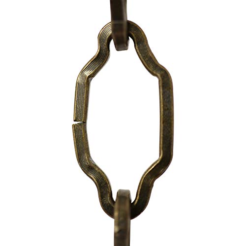 Image of RCH Hardware CH-S57-33-AB Steel Chandelier Chain, Antique Brass (1 Foot)