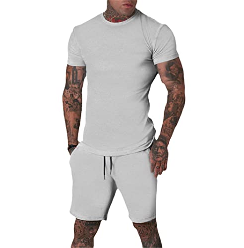 Survêtement d'été 2 pièces ensemble short t-shirt tenue de sport décontractée imprimée XXL