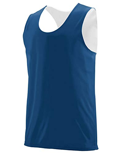 Augusta Sportswear Reversible Wicking Tank L Navy/White