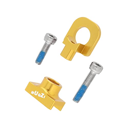MYCENSE Bike Chain Tensioner, Single Speed Bicycle Tensioner, Frame Mount Chain Regulator Bolt Fixed Gear Aluminum Alloy for Adjustment Folding Bike, Aureate