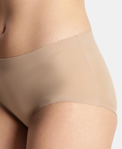 Image of Jockey 1827 Women's High Coverage Microfiber Nylon Elastane Stretch Mid Waist Hipster with No Visible Pantyline
