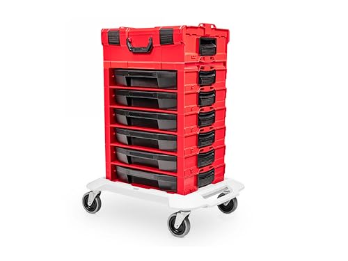 TEKTON 248-Piece Tool Set in Modular Stacking Tool Cart (6-Drawer) | OLB99005