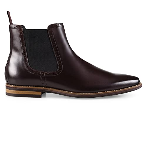 Julius Marlow Men's Menace Chelsea Boot, Dark Burgundy, UK 12/US 13