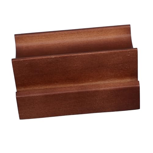 Artibetter Multi-Functional Wooden Desk Organizer Stand for Phone and Calendar Rustic Base for Business Cards and Pictures for Office and Home Use