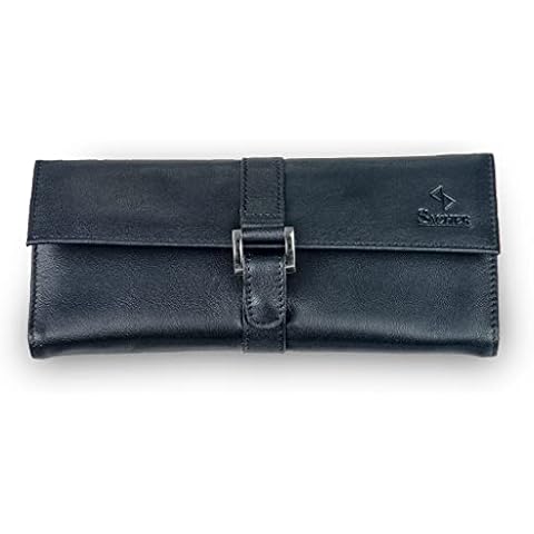 SACHER Schmuckrolle/New Classic/schwarz/Leder Cover