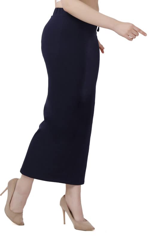 Image of Lycra Blend Cotton Saree Shapewear Petticoat for Women and Girls, Skirts Shapewear Dress for Saree